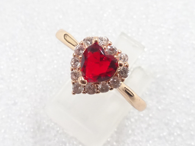 JAPANESE KIMONO / ANTIQUE COLORED STONE RING (SIZE 23)